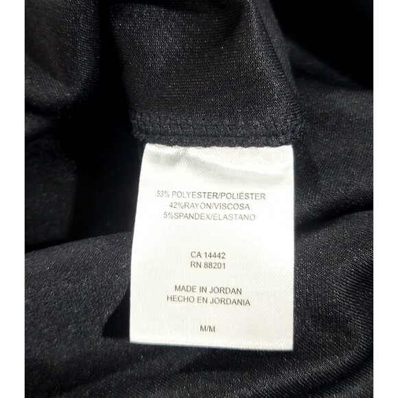 Mondetta Womens M Drop Shoulders Scuba Crewneck Relaxed Sweatshirt Stretch Black - Picture 6 of 8